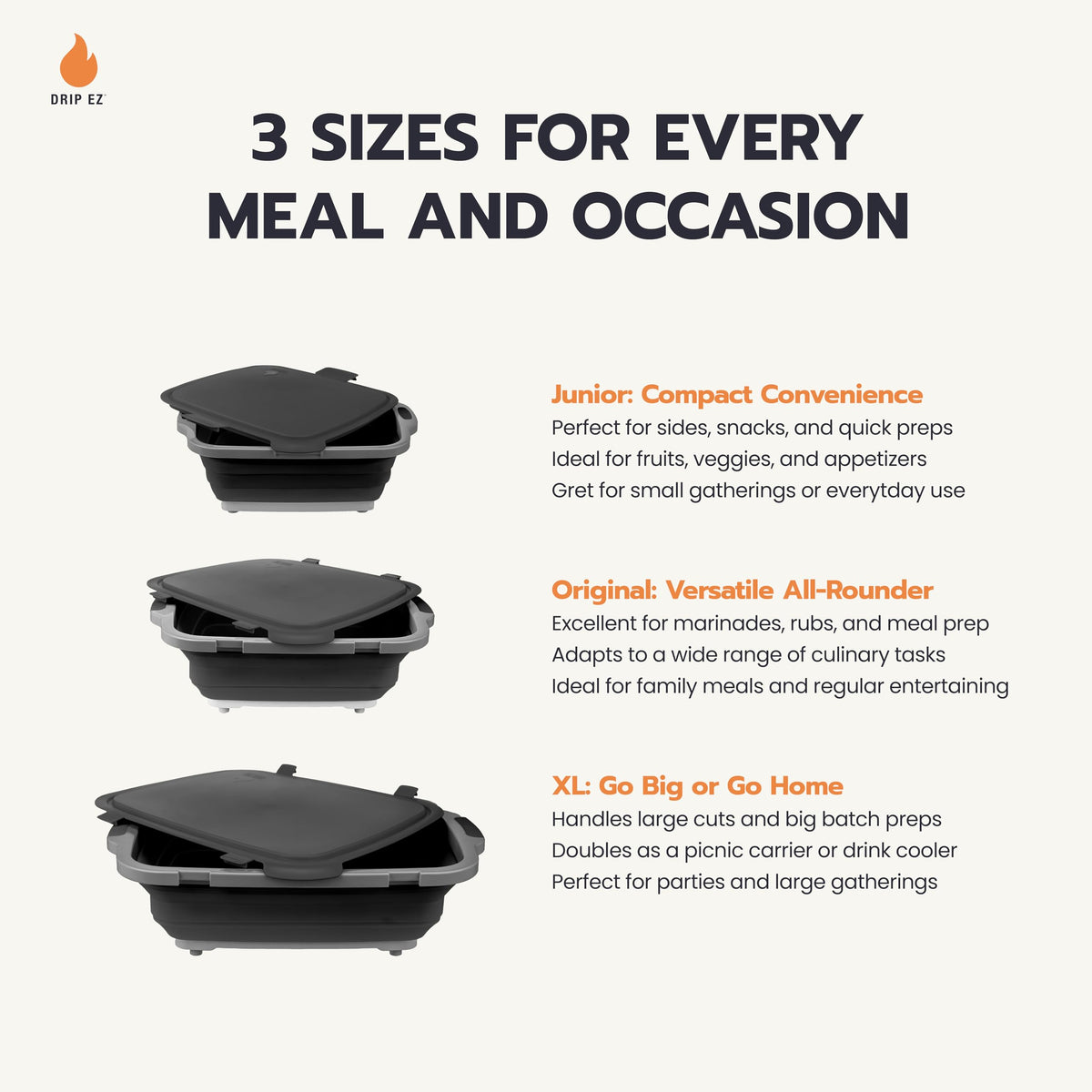 Drip EZ Collapsible design saves kitchen and travel space