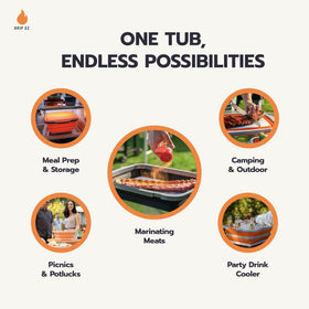 Drip EZ Heat resistant materials handle heavy prep tasks