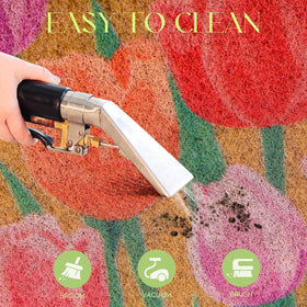 Dripykiaa mat is easy to shake or hose off for quick cleaning.