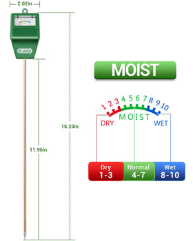 Dr.meter no-battery-needed design shows instant readings in soil