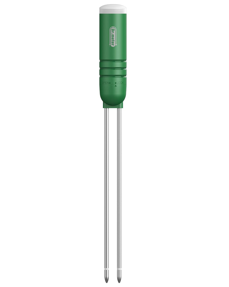 Dr.meter soil humidity sensor probe close-up for precise moisture readings