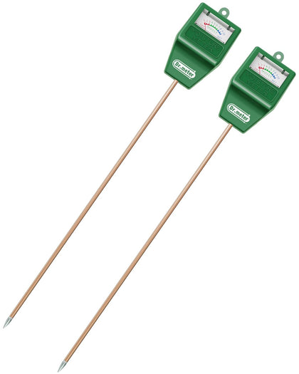 Dr.meter soil moisture meter with long probe testing soil for precise watering decisions
