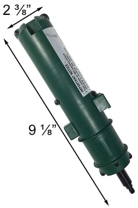 Droll Yankees battery installed through the feeder base for reliable operation.