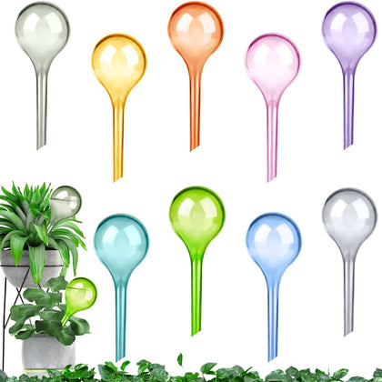Droutti watering globes collection colorful set for multi-pot watering.