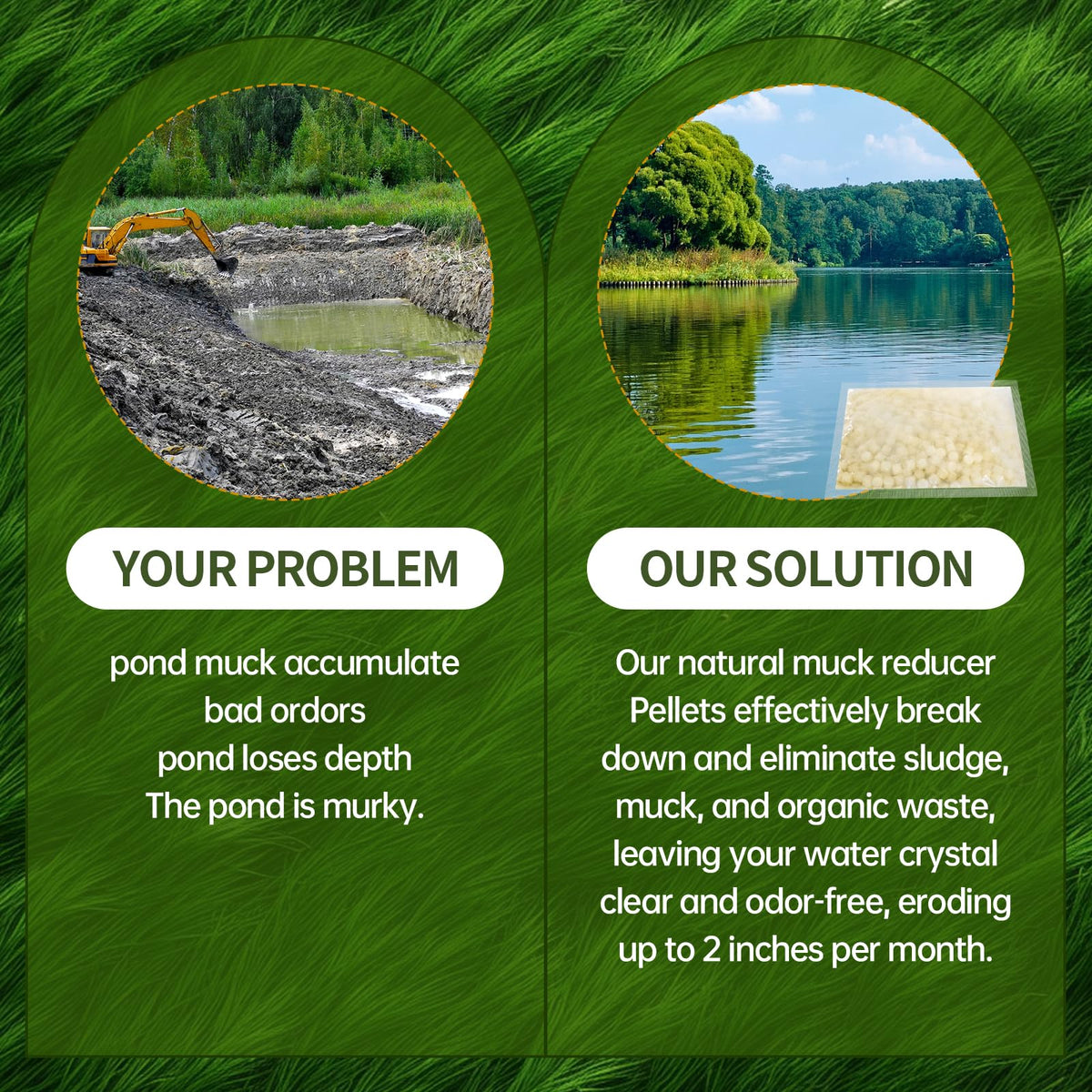 DrPetum Muck Reducer tablets dissolve and release enzymes to digest organics.