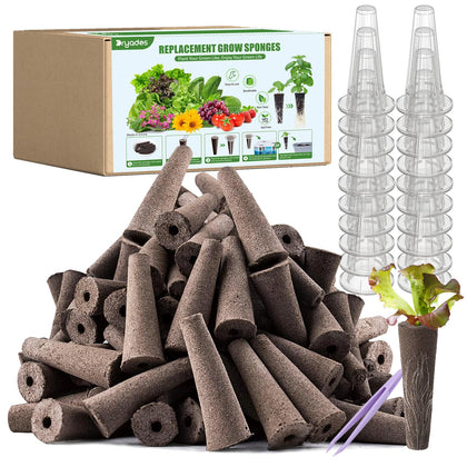 DRYADES 101-pcs hydroponic kit displayed for starter indoor gardens.