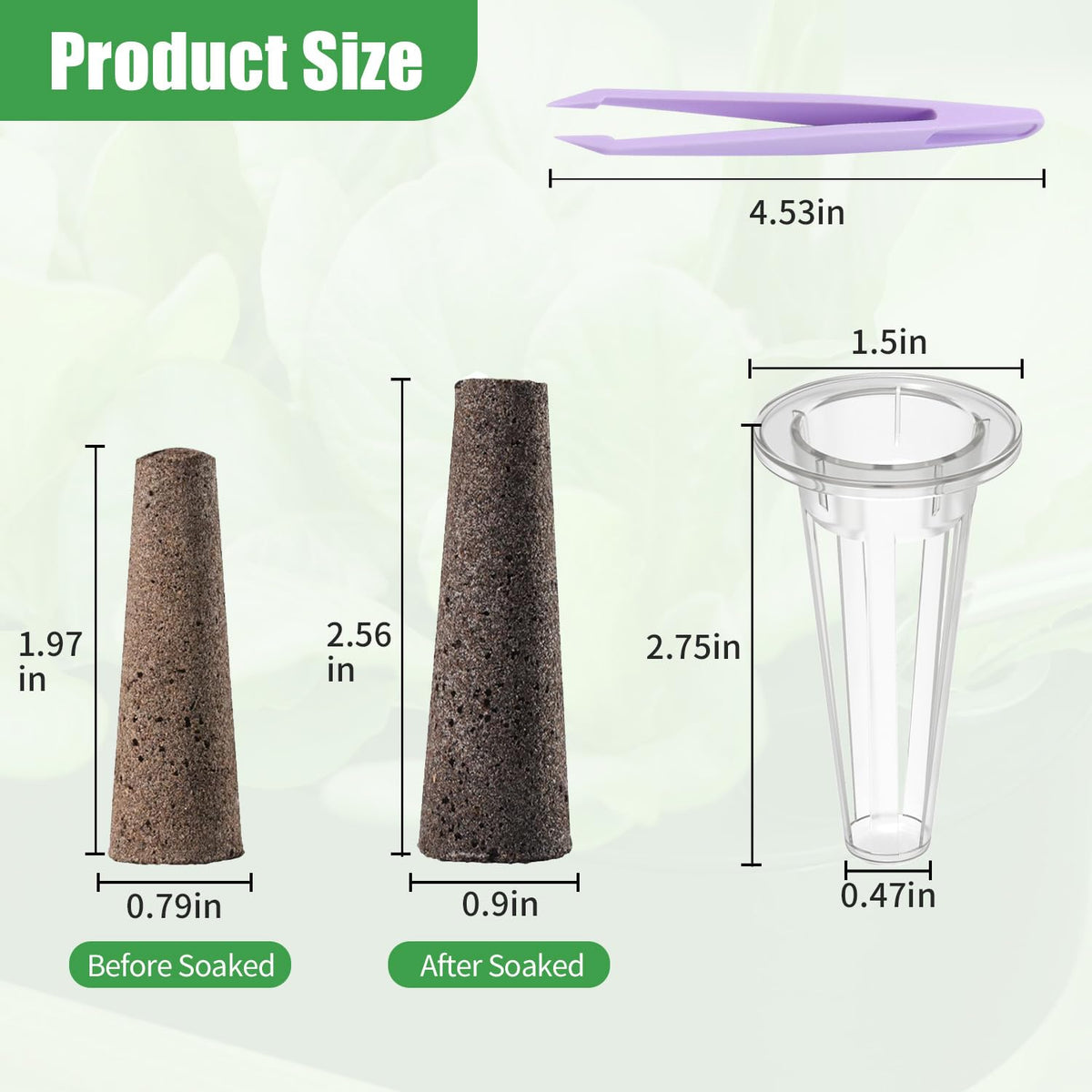 DRYADES 80 grow sponges shown for reliable seed germination.