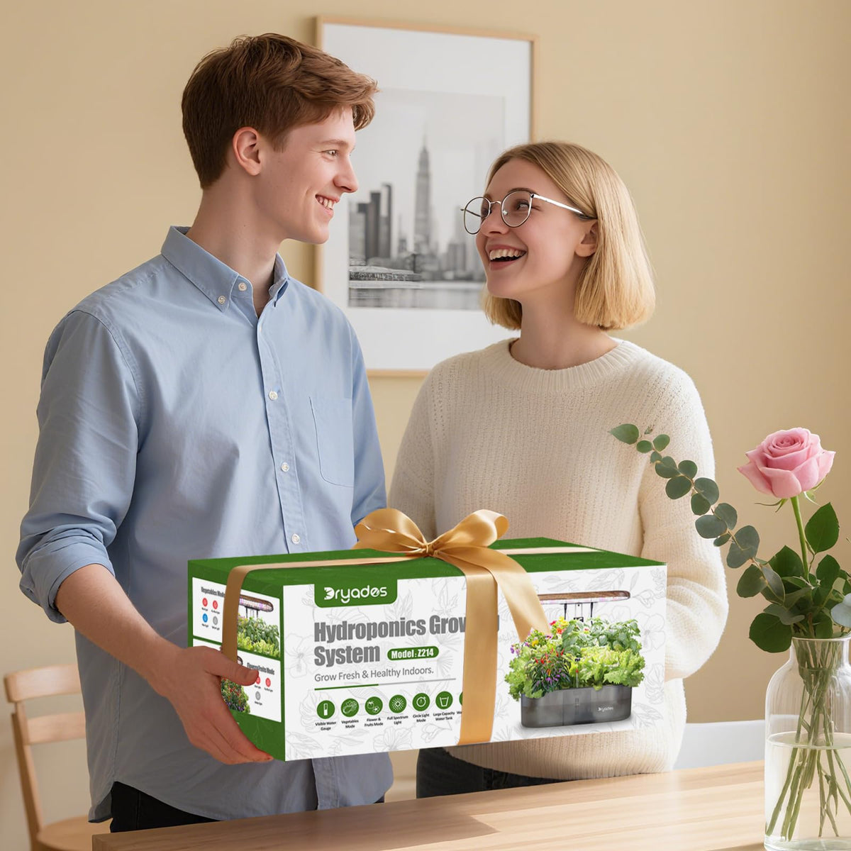 DRYADES family-friendly kitchen garden setup for year-round herb cultivation