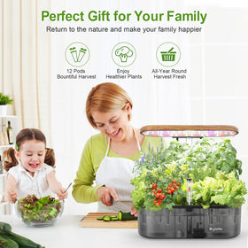 DRYADES energy-saving pump runs quietly to support a peaceful indoor garden