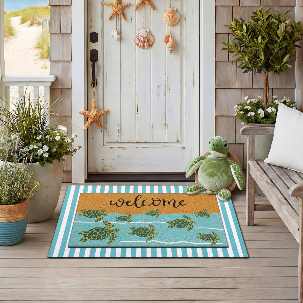 Drydiet coastal summer decor for porch, ideal for seasonal home styling.