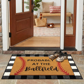 Drydiet easy cleaning: shake the coir mat and wash the plaid rug