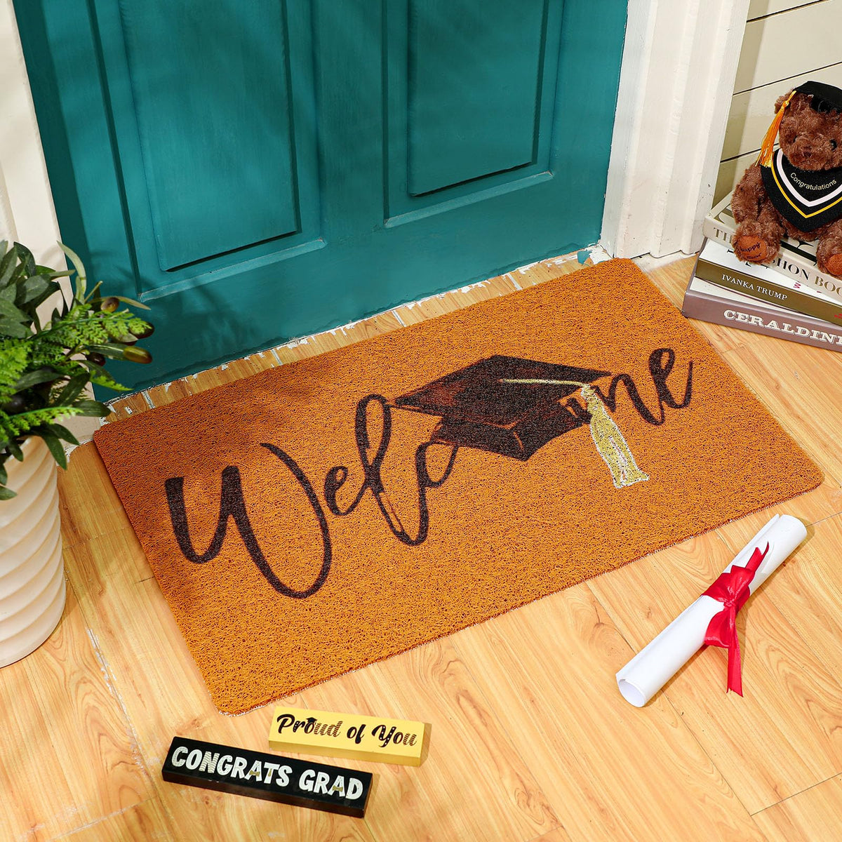 18x30 inch Drydiet mat provides ample coverage for entryways.