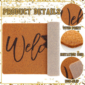 Non-slip rubber backing keeps the Drydiet doormat in place on entry floors.