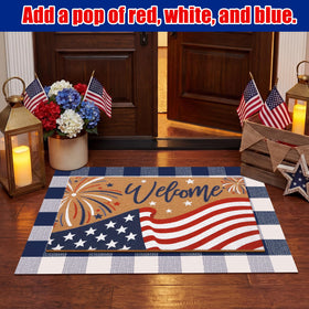 Drydiet entrance mat enhances curb appeal for porch and entryway décor.