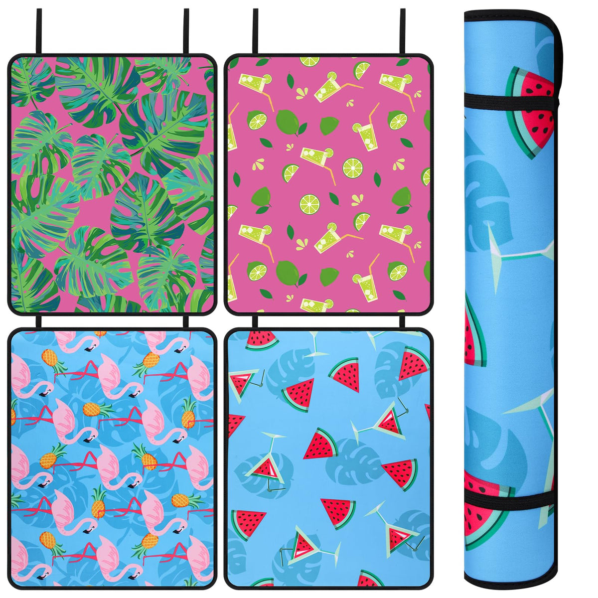 Drydiet pool seats 4-pack setup offers ample coverage for poolside lounging and socializing