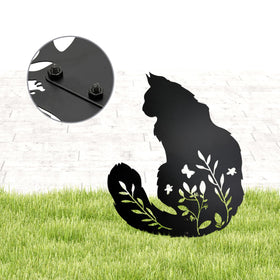 Dryelves pet memorial marker cat stake, a respectful garden tribute.
