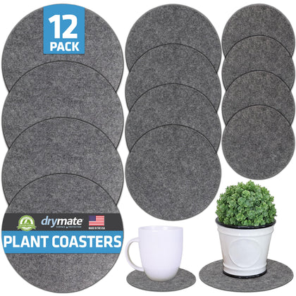 Drymate plant coaster mats bundle with 6, 8, and 10 inch sizes for versatile plant protection.