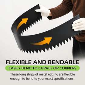 DSINBOWL bendable edging strip supports precise curves along beds.