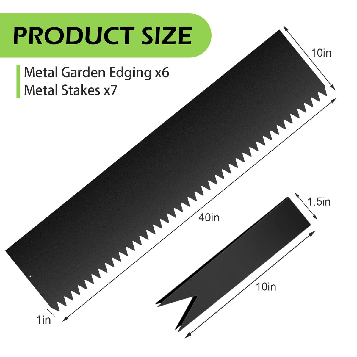 DSINBOWL galvanized steel edging for durable, weather-resistant lawn borders.