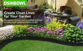 DSINBOWL modern border adds a crisp look to outdoor spaces.