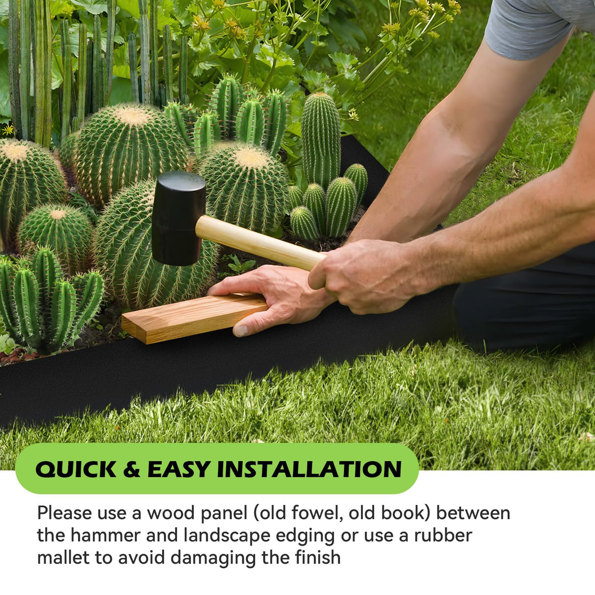 DSINBOWL powder-coated finish resists rust in damp outdoor settings.