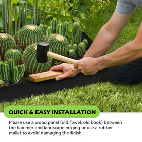 DSINBOWL powder-coated finish resists rust in damp outdoor settings.