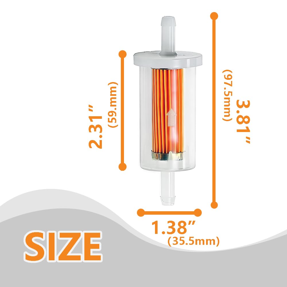 DSkoiph Briggs & Stratton compatible fuel filter for reliable lawn mower fueling