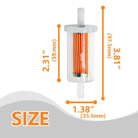 DSkoiph Briggs & Stratton compatible fuel filter for reliable lawn mower fueling