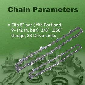 DSkoiph chain compatible with Harbor Freight Portland enabling easy swap.