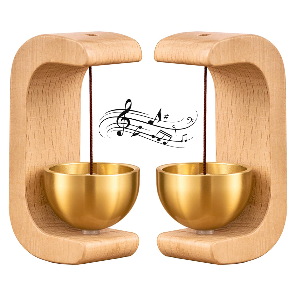 DsoneJagr artisan doorbell in beech wood and brass for a welcoming entry.