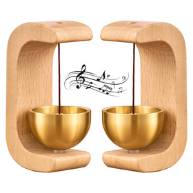 DsoneJagr artisan doorbell in beech wood and brass for a welcoming entry.