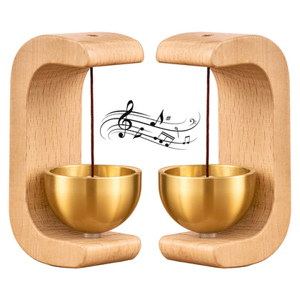 DsoneJagr artisan doorbell in beech wood and brass for a welcoming entry.