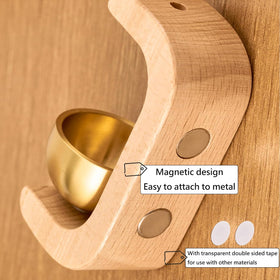 DsoneJagr doorbell with transparent tape for versatile placement.