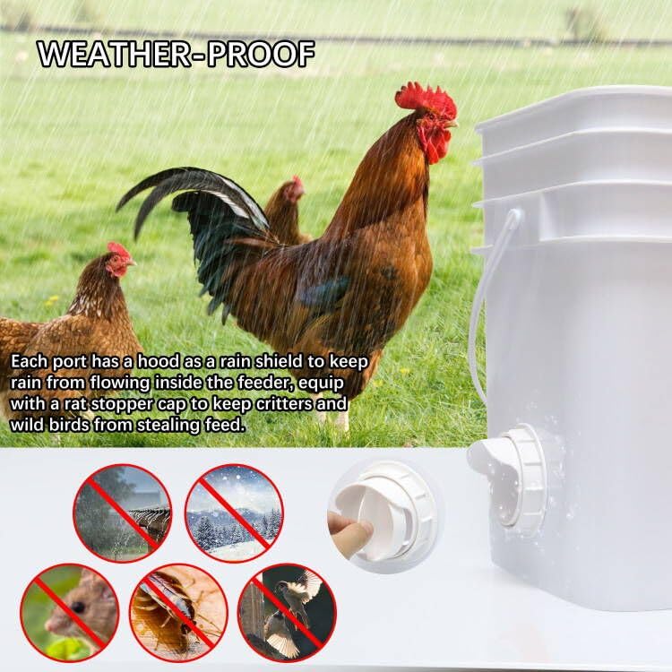 DSTANA waterproof mouse-proof cover protecting dry feed inside a barrel