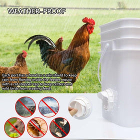 DSTANA waterproof mouse-proof cover protecting dry feed inside a barrel
