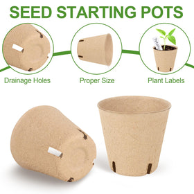 DSUWAZU biodegradable peat pot crafted from recycled pulp and plant fibers
