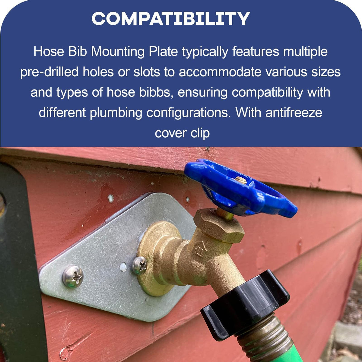 Dsyboko aluminum side-mount plate provides sturdy support on stucco or brick walls