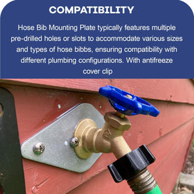Dsyboko aluminum side-mount plate provides sturdy support on stucco or brick walls