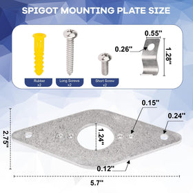 Dsyboko secure-wall-mounting keeps outdoor faucets stable and minimizes leaks