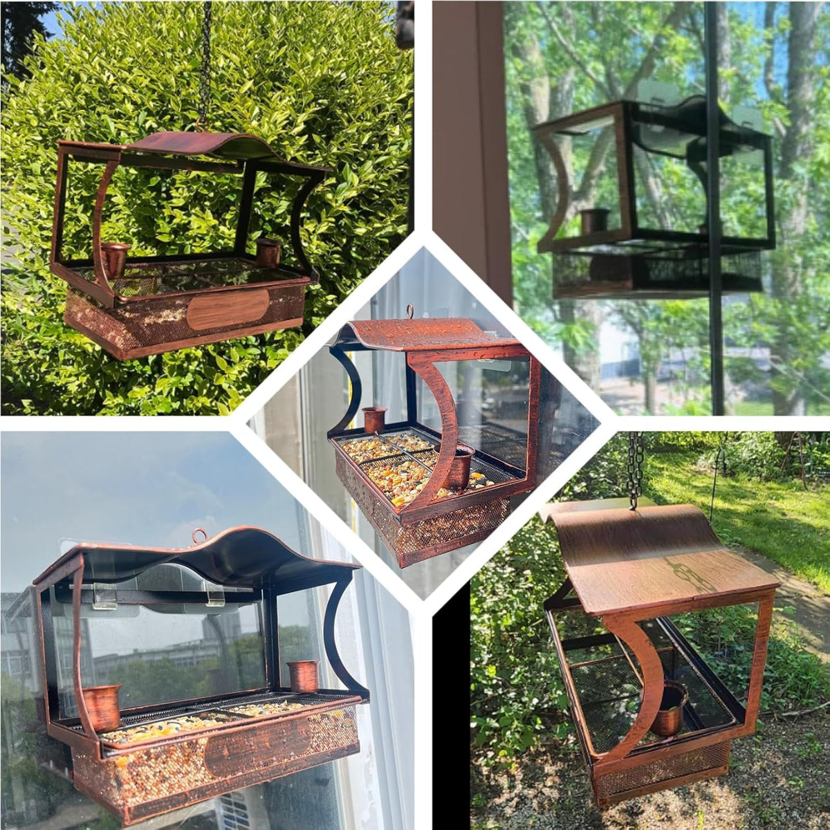 DTEPFUEN Outdoor-friendly design helps enjoy bird activity through a window.