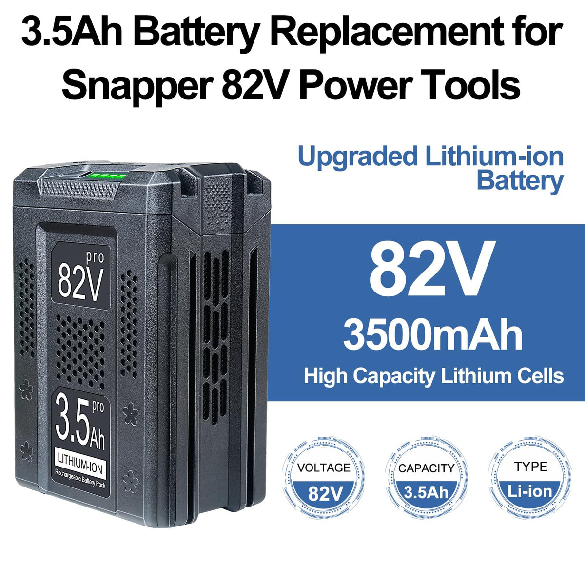 DTK removable rechargeable battery ready for tool swaps.