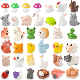 DTOFOOT mini ducks resin figures for fairy gardens and playful shelf displays.