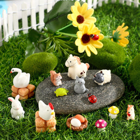 DTOFOOT mini frogs resin figures for pond scenes and crafts.