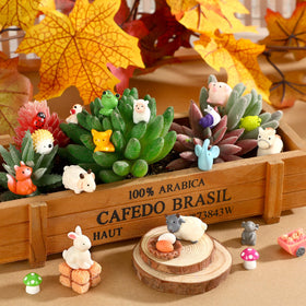DTOFOOT mini sheep resin figures for miniature farms and storytelling.