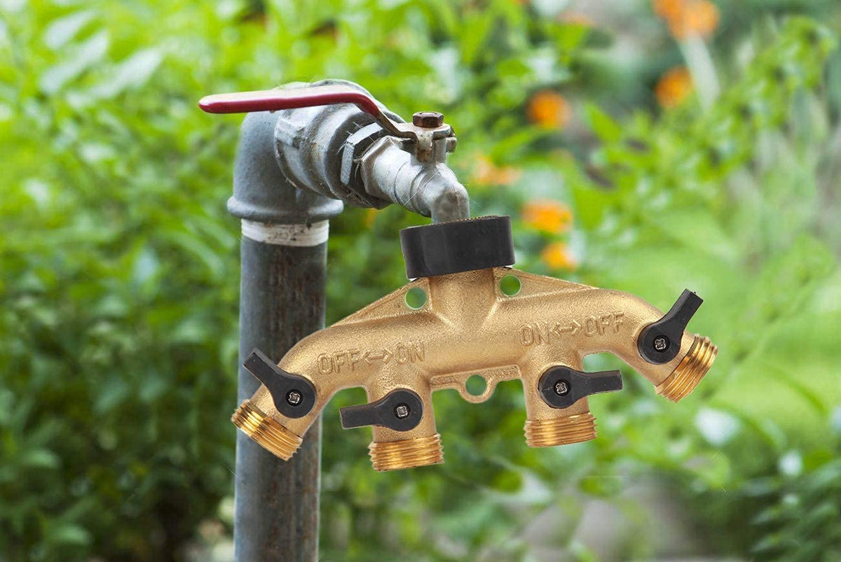 DTRK durable brass construction supports steady water flow for gardening tasks