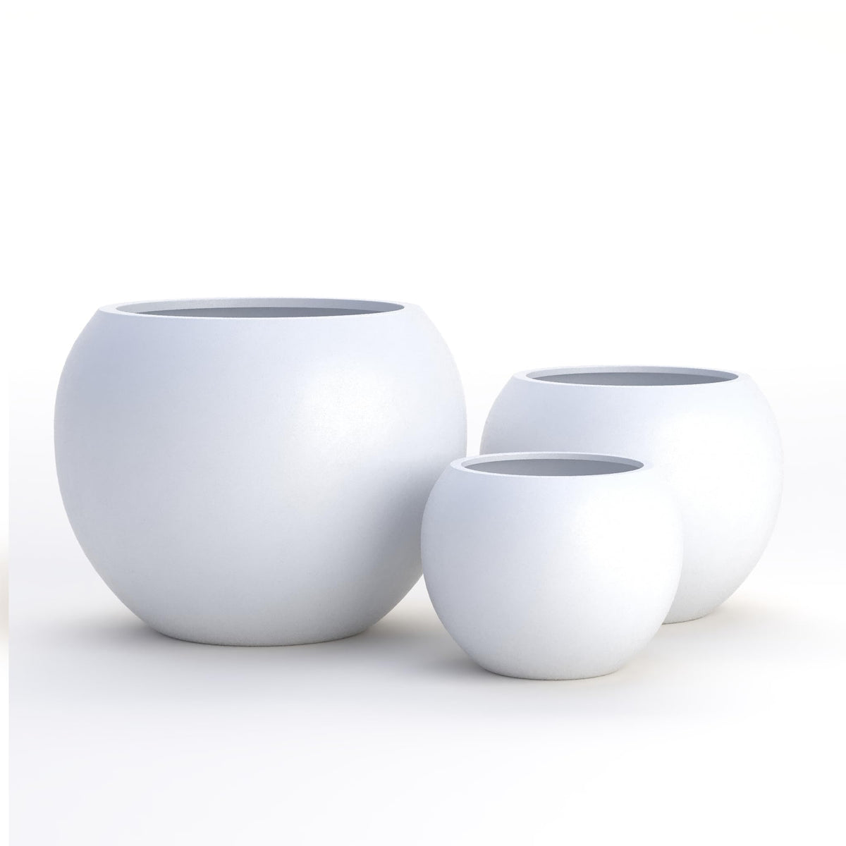 DTY Premium Mt Sherman planter outdoor setup on patio with round form.