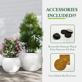 DTY Premium Mt Sherman planter with coco mulch mats included.