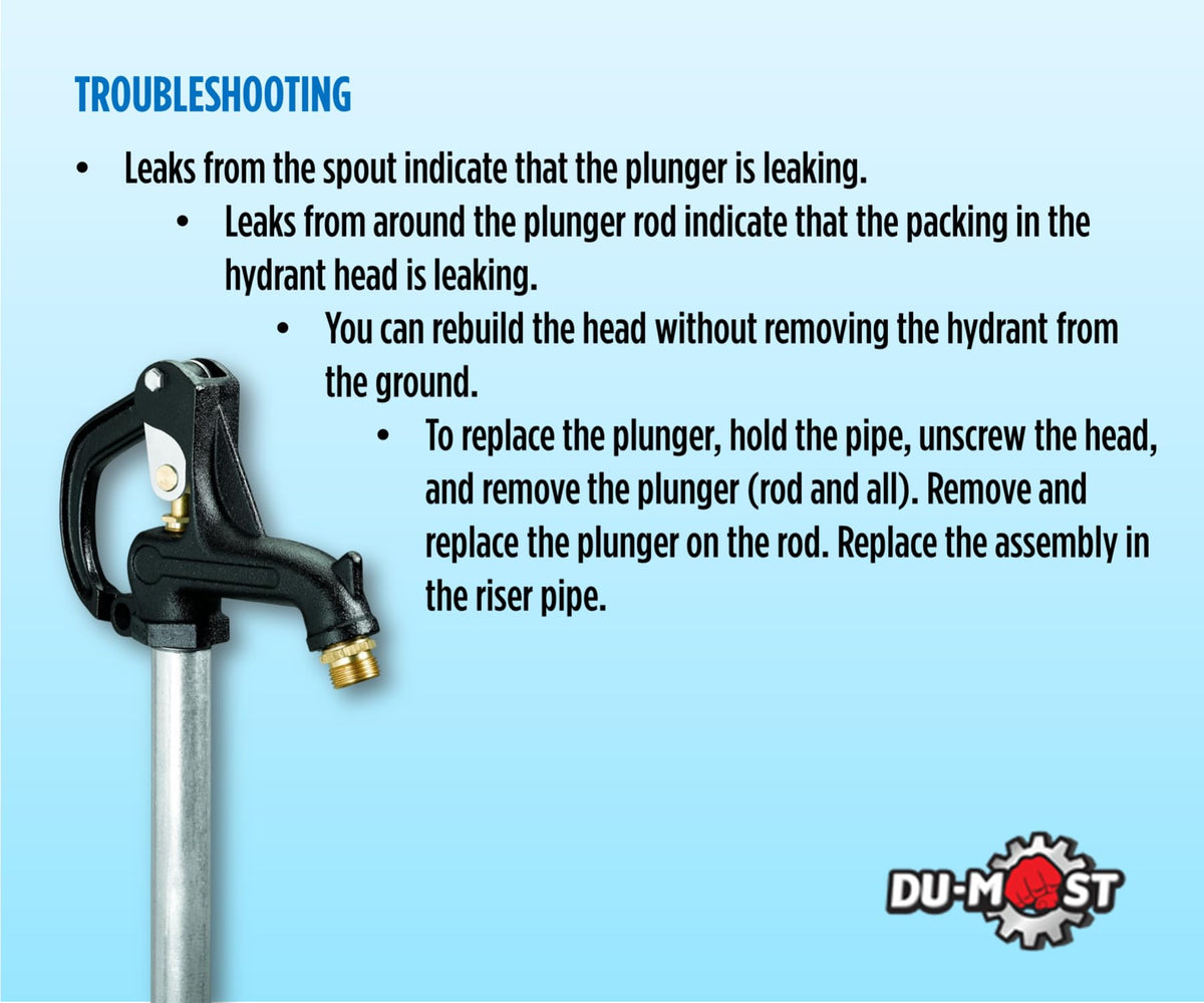 DU-MOST frost-free hydrant repair kit enables easy maintenance without digging