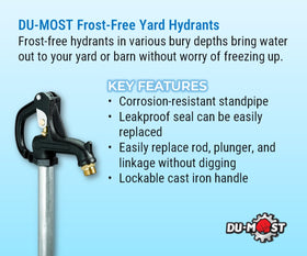 DU-MOST frost-free hydrant lockable head for secure, safe operation