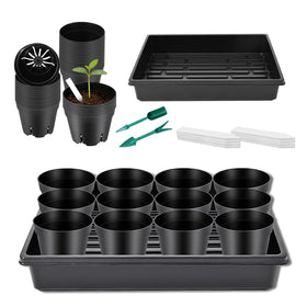 Dualshine seed starter kit with 3.4 inch pots ideal for home seed germination
